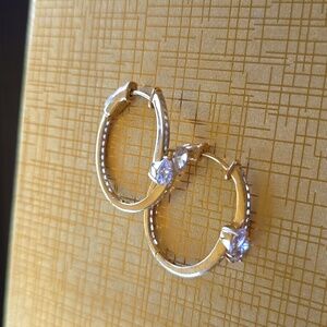 Stunning gold over silver earrings